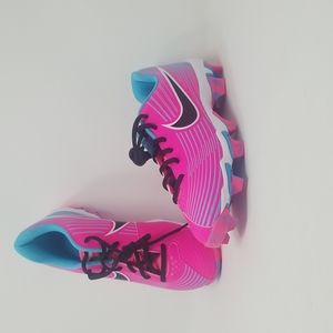 Blue and Pink Nike Lunar Hyperdiamond 3 size 5y